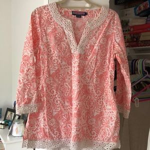Vineyard Vines 3/4 sleeve Tunic top